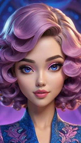 doll's facial features,maeve,violet head elf,delenn,bjd,female doll,Unique,3D,3D Character