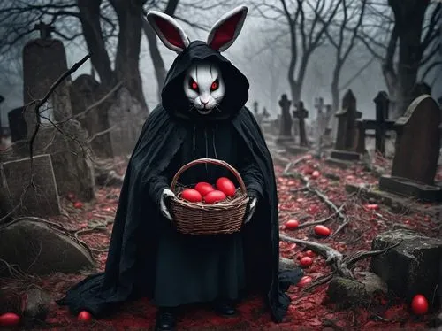 ostern,easter bunny,bunnicula,lepus,happy easter hunt,graveside,deviled eggs,rabbitte,easter rabbits,easter theme,myxomatosis,easter card,happy easter,jack rabbit,cementerio,burial ground,easter,rabbits,red riding hood,pasqua,Illustration,Paper based,Paper Based 29