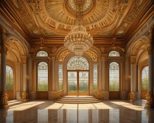 marble palace,orangerie,mirogoj,ornate room,versailles,cochere,hall of the fallen,orangery,certosa di pavia,mihrab,peterhof palace,royal interior,sanssouci,château de chambord,rotunda,cliveden,entrance hall,europe palace,enfilade,bahai,Illustration,Retro,Retro 19