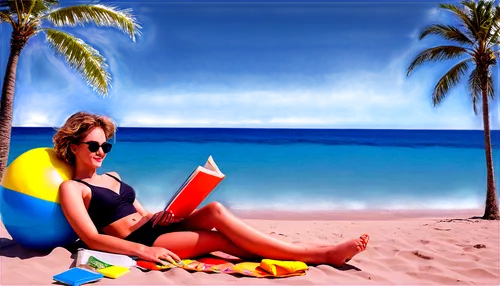 relaxing reading,cabarete,paradisiacal,mustique,providenciales,paradises,white sand beach,coconuts on the beach,beach background,caye caulker,read a book,cayo largo island,reading,bookstar,cayard,paradise beach,hiaasen,lakshadweep,publish e-book online,haulover,Illustration,Retro,Retro 20