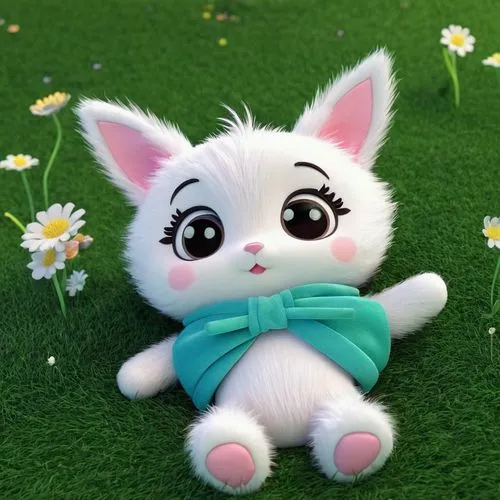 sylbert,blossom kitten,doll cat,cute cartoon character,cartoon bunny,jewelpet,jewelpets,cute cat,garden marshmallow,cute cartoon image,cartoon rabbit,korin,little bunny,kittu,lambie,kanam,minimo,cute animal,cartoon cat,plush figure,Unique,3D,3D Character