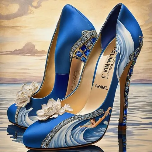 cinderella shoe,velella,oratore,achille's heel,casadei,heeled shoes,high heel shoes,blahnik,blue sea shell pattern,sea fantasy,blue shoes,mazarine blue,cendrillon,cinderellas,wedding shoes,woman shoes,ladies shoes,beach shoes,bridal shoes,talons,Photography,Fashion Photography,Fashion Photography 03