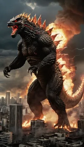 gojira,godzilla,gamera,anguirus,kaijuka,spacegodzilla,zilla,kaiju,glaurung,baragon,dragon of earth,fire breathing dragon,upazilla,ghidorah,gorgo,dragonfire,dragon fire,firedrake,beheira,hogadon,Illustration,Realistic Fantasy,Realistic Fantasy 09