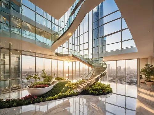 penthouses,atriums,damac,glass wall,difc,modern office,skywalks,glass facade,largest hotel in dubai,tallest hotel dubai,glass building,modern architecture,atrium,skybridge,sathorn,rotana,luxury home interior,futuristic architecture,interior modern design,sky apartment,Illustration,Japanese style,Japanese Style 19