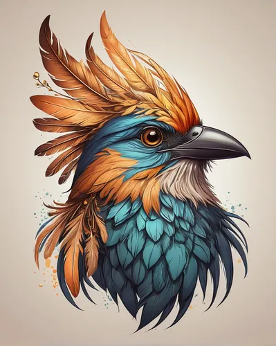 gryphon,phoenix rooster,feathers bird,eagle illustration,ornamental bird,bird illustration,griffon bruxellois,harpy,an ornamental bird,feathered hair,prince of wales feathers,bird painting,bird png,garuda,color feathers,bird drawing,eagle head,beak feathers,feathered,bird of paradise,Illustration,Paper based,Paper Based 16