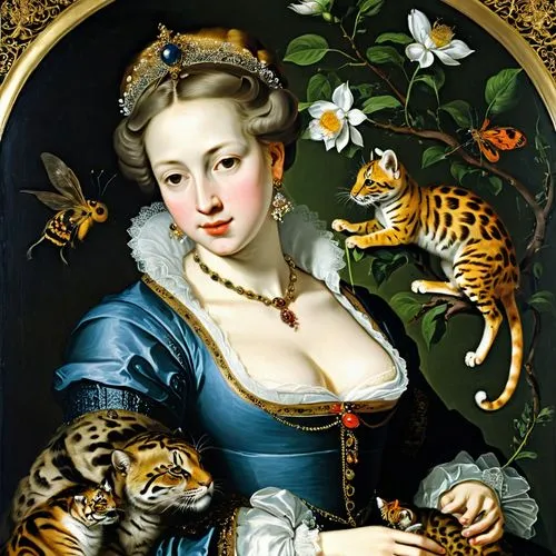 rubens,carmela,bosschaert,monarchs,royal tiger,parmigianino,Art,Classical Oil Painting,Classical Oil Painting 37