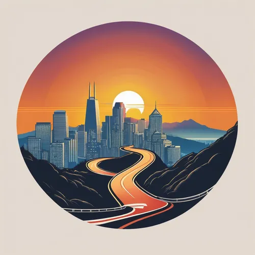 gps icon,spotify icon,travel poster,san francisco,life stage icon,dribbble,los angeles,city highway,dribbble icon,mountain highway,winding roads,travel trailer poster,vector illustration,chongqing,sci fiction illustration,vector graphic,winding road,soundcloud icon,mountain road,roads,Unique,Design,Logo Design