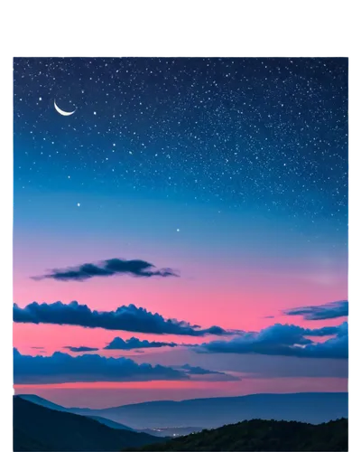 moon and star background,dusk background,night sky,crescent moon,landscape background,nightsky,nightfall,the night sky,predawn,starry sky,moonlit night,twiliight,twilight,twilights,moonlighted,night scene,clear night,purple landscape,nightscape,pink dawn,Art,Artistic Painting,Artistic Painting 38