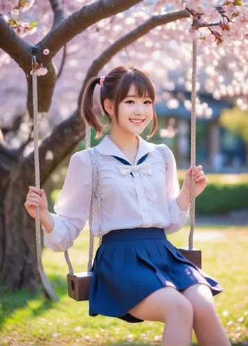 garden swing,wooden swing,japanese sakura background,swing,hanami,sakura background,swingset,empty swing,japanese kawaii,sakura,swing set,chihiro,nanako,swingtime,sakura blossom,sakura flower,golden swing,tree swing,spring background,sakura blossoms,Art,Classical Oil Painting,Classical Oil Painting 16