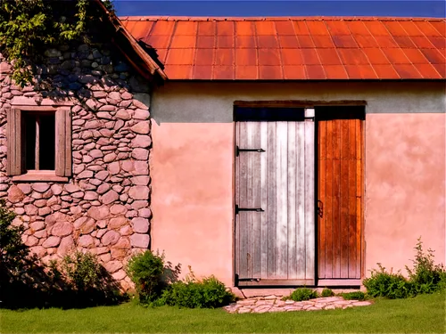 outbuilding,hameau,outbuildings,old barn,old house,country cottage,barn,barnhouse,agritubel,hayloft,farmhouse,provenge,dogtrot,little house,small house,stone house,french windows,field barn,farm hut,provencale,Art,Classical Oil Painting,Classical Oil Painting 17