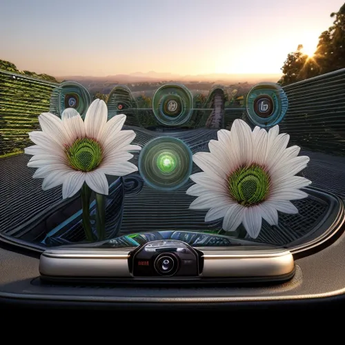 flower car,automotive side-view mirror,3d car wallpaper,automotive mirror,car dashboard,buick enclave,mirrorless interchangeable-lens camera,planted car,african daisy,daisy flowers,rear-view mirror,reflex camera,suv headlamp,car roof,sundown audio car audio,vehicle audio,sundown audio,car sculpture,volkswagen beetlle,daisy flower,Realistic,Foods,Chocolate