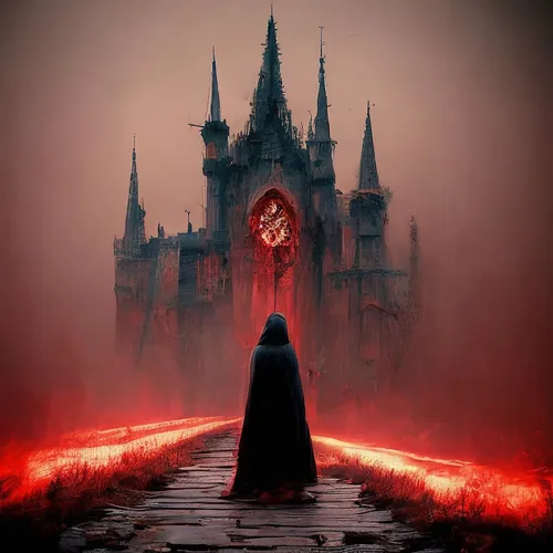 haunted cathedral,castlevania,strahd,ghost castle,shadowgate,volturi,witch house,haunted castle,gothic,ravenloft,witch's house,conjuration,infernal,gothic style,gothic woman,dracula,red cape,hall of the fallen,hallowed,gothic portrait