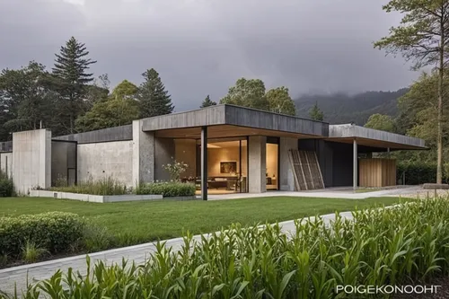 modern house,corten steel,modern architecture,timber house,dunes house,grass roof,exposed concrete,wooden house,smart home,archidaily,pool house,cubic house,eco-construction,metal roof,house in the fo