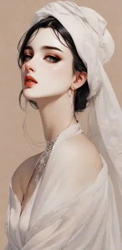 a woman in white dress with veil on her head,dead bride,veils,white lady,bridal,bride,the bride