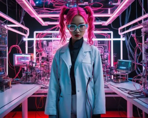 cosima,scientist,biotech,junipero,biomatrix,neurobiologist,synth,cyberia,laboratory,electropop,biologist,bioengineer,cyberpunk,cryobank,female doctor,lab,researcher,biochemist,neon human resources,technologist,Art,Artistic Painting,Artistic Painting 51