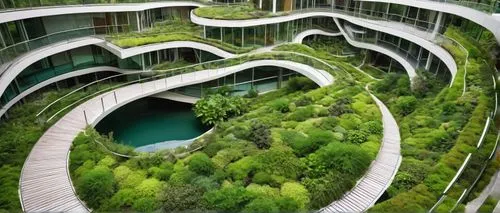 interlace,bjarke,ecotopia,futuristic architecture,biospheres,earthship,arcology,futuristic landscape,ecovillages,heatherwick,terraformed,labyrinths,biopiracy,safdie,urban design,landscaped,biomimicry,roof landscape,green garden,grass roof,Illustration,Realistic Fantasy,Realistic Fantasy 26