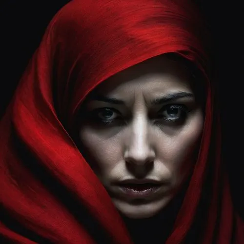 melisandre,red riding hood,digital painting,dark portrait,world digital painting,little red riding hood,Photography,Artistic Photography,Artistic Photography 06