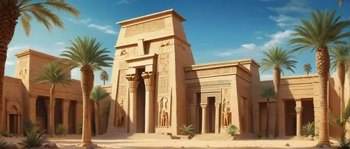 egyptian temple,karnak,karnak temple,qasr,qasr azraq,qasr al watan,ancient egypt,auc,luxor,pharaonic,edfu,horemheb,abydos,medinet,ramesseum,mesopotamia,qasr al kharrana,thebes,dendera,mesopotamian,Illustration,Realistic Fantasy,Realistic Fantasy 14