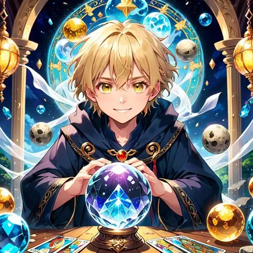 crystal ball,leo,advent star,celestial event,summoner,easter banner,violet evergarden,magician,sphere,alibaba,solar quartz,christ star,luminous garland,star illustration,mage,precious stones,golden apple,watchmaker,star card,meteora,Anime,Anime,Traditional