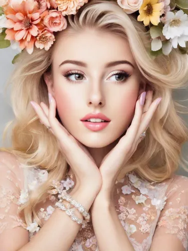 beautiful girl with flowers,flower crown,vintage floral,floral wreath,flowers png,spring crown,magnolieacease,flower wall en,flower girl,girl in flowers,flower hat,peach flower,peach rose,flower fairy,flowery,blooming wreath,floral background,porcelain doll,vintage makeup,wreath of flowers