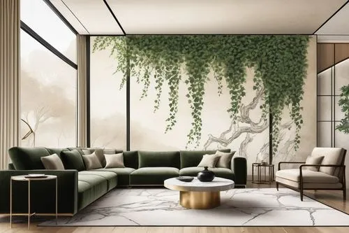 apartment lounge,living room,modern living room,houseplant,sitting room,houseplants,livingroom,bamboo plants,house plants,bamboo curtain,modern decor,contemporary decor,green living,interior modern design,modern room,interior design,renderings,ikebana,interior decoration,3d rendering,Illustration,Paper based,Paper Based 30