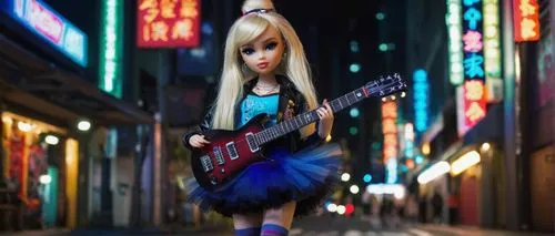 guitar player,artist doll,guitar,electric guitar,bass guitar,guitarist,female doll,hatsune miku,painter doll,playing the guitar,fashion dolls,concert guitar,fashion doll,kotobukiya,painted guitar,toy photos,girl doll,japanese doll,barbie,the japanese doll,Illustration,Black and White,Black and White 01