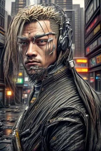 sci fiction illustration,cyberpunk,cyborg,cable,digital compositing,photoshop manipulation,cable innovator,cybernetics,full hd wallpaper,streampunk,cg artwork,cornrows,photo manipulation,equalizer,audio player,electro,image manipulation,3d man,biomechanical,superhero background