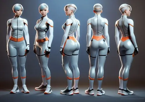 referencia personaje,reference female modern suit,articulated manikin,biomechanically,liposuction,torsos,female body,lordosis,Unique,3D,3D Character