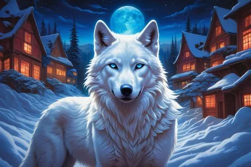 white wolves,howling wolf,atka,wolfsangel,constellation wolf,wolfsthal,christmas snowy background,wolfgramm,white fox,aleu,wolpaw,samoyedic,wolfen,winter background,icewind,howl,wolfed,snowflake background,wolf,wolfs,Conceptual Art,Daily,Daily 22