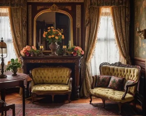 victorian room,sitting room,ornate room,antique furniture,danish room,parlor,housedress,old victorian,victorian table and chairs,victorian style,anteroom,dining room,interior decor,victorian,parlour,zoffany,furnishings,biedermeier,malplaquet,dandelion hall,Conceptual Art,Oil color,Oil Color 13