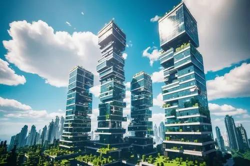 arcology,futuristic architecture,futuristic landscape,sky space concept,cybercity,terraform,ecotopia,skyscraping,terraformed,solar cell base,skyscraper,supertall,terraforming,skycraper,sky apartment,ctbuh,urban towers,cube stilt houses,skyscrapers,skyscraper town,Unique,Pixel,Pixel 03