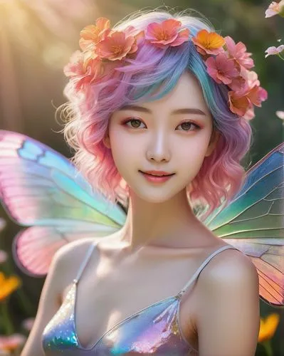 flower fairy,faerie,fairy,butterfly background,faery,garden fairy,little girl fairy,fae,aurora butterfly,rosa ' the fairy,fairie,rosa 'the fairy,fairy peacock,julia butterfly,pink butterfly,fairy queen,flutter,rainbow butterflies,fairies,fluttery,Illustration,Japanese style,Japanese Style 11