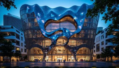 gaudi,morphosis,pedrera,mvrdv,singapore,soumaya museum,the palau de la música catalana,interlace,elbphilharmonie,gaudi park,building honeycomb,kaust,glass building,hotel w barcelona,koolhaas,soumaya,masdar,ngv,futuristic architecture,hearst