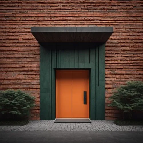 steel door,brick,green,Conceptual Art,Sci-Fi,Sci-Fi 07