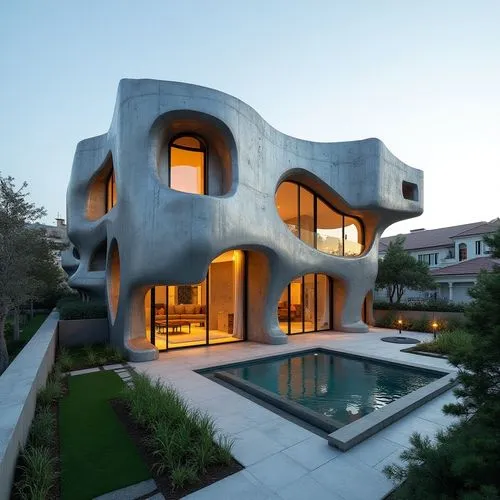 cubic house,cube house,modern architecture,modern house,dunes house,house shape