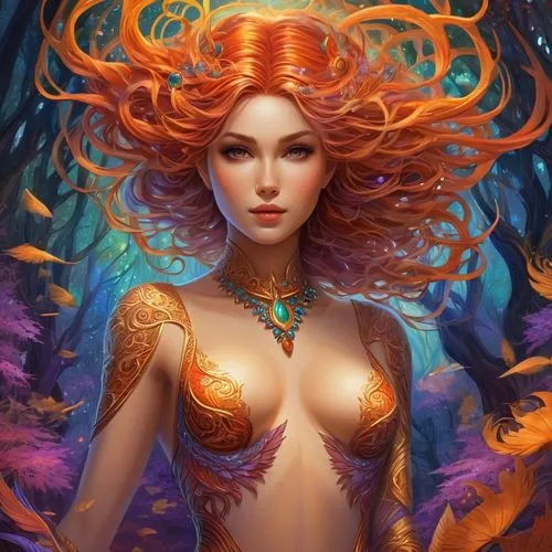 fantasy art,fantasy portrait,fantasy woman,sirena,triss,huiraatira,Illustration,Realistic Fantasy,Realistic Fantasy 01