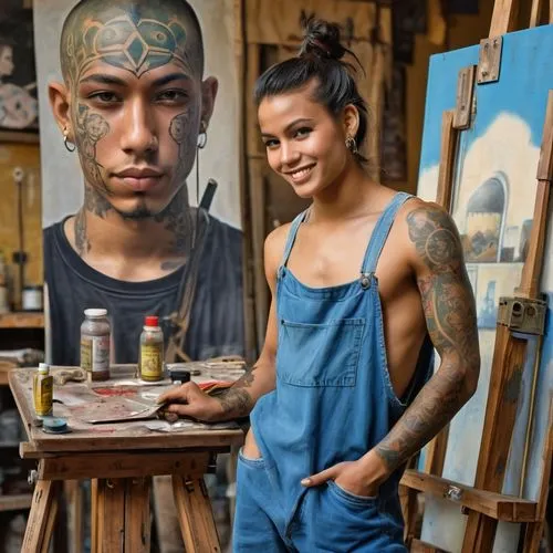 tattooists,laotians,tattoo girl,tattooist,pintados,cambodians,portraitists,tattoo artist,street artists,bodypainting,khmers,tattoo expo,with tattoo,restorers,body painting,artists,shoplifters,artist portrait,khmer,arhats,Photography,General,Realistic