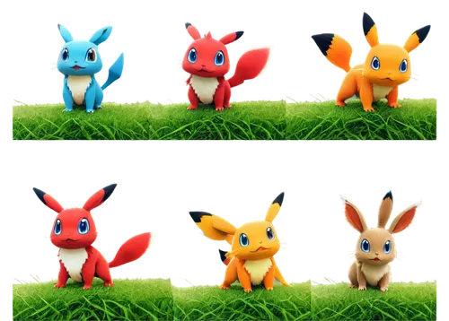 grass family,starters,pokemon,figurines,rabbits,plush figures,pokémon,pokemongo,rabbit family,pokemon go,game pieces,small animals,play figures,mobile video game vector background,plug-in figures,easter rabbits,schleich,wall,rabbits and hares,children's toys,Illustration,Realistic Fantasy,Realistic Fantasy 29