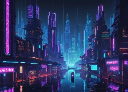 cyberpunk,cybercity,polara,synth,cyberia,cybertown,cyberscene,cyberworld,bladerunner,metropolis,tokyo city,shinjuku,futuristic,vapor,tron,cityscape,retro background,synthetic,ultraviolet,futuristic landscape,Unique,Pixel,Pixel 01