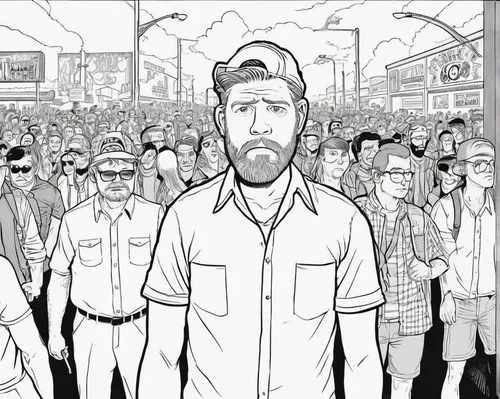 office line art,blue-collar worker,crowd of people,crowds,mono-line line art,crowd,blue-collar,the walking dead,vector people,mono line art,forest workers,crowded,workers,concert crowd,animal line art,the market,workforce,coloring page,animated cartoon,thewalkingdead,Illustration,American Style,American Style 15