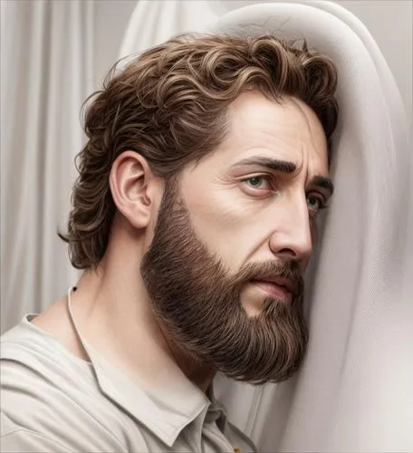 the man's face is covered in a cloth,gyllenhaal,gyllenhammar,labeouf,krasinski,jesus figure,jeshua,Common,Common,Natural