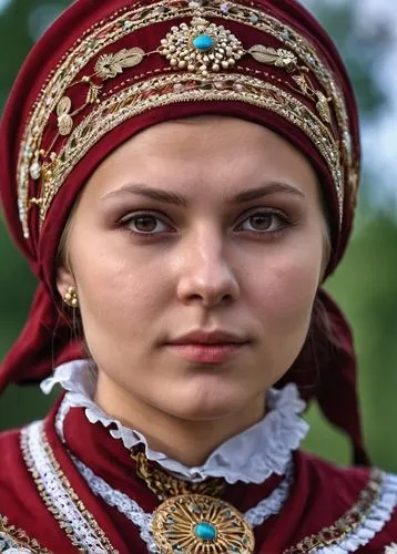 miss circassian,thracian,ukrainian,eurasian,turkish,russian folk style,bulgarian,caucasus,turkish culture,i̇mam bayıldı,yuvarlak,dulzaina,elvan,traditional costume,folk costume,romanian,young model istanbul,assyrian,romanian orthodox,samara,Photography,General,Realistic