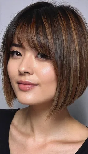 asymmetric cut,bob cut,mari makinami,phuquy,asian woman,japanese woman,pixie cut,pixie-bob,ayu,bangs,natural cosmetic,青龙菜,su yan,pi mai,siu mei,japanese idol,layered hair,vietnamese woman,maimi fl,rou jia mo,Illustration,Japanese style,Japanese Style 18