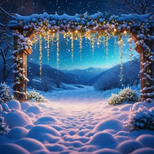 christmas snowy background,winter background,winter wonderland,winter night,christmas landscape,snowflake background,Photography,General,Fantasy