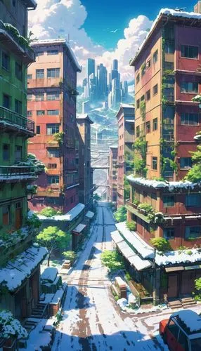 meteora,nadesico,ichigaya,monogatari,cybercity,shinjuku,Illustration,Japanese style,Japanese Style 03