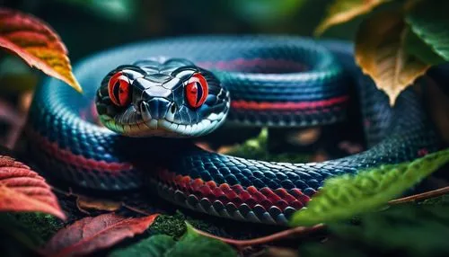 vipera,garter snake,thamnophis,african house snake,nonvenomous,reticulatus,lampropeltis,liophis,red tailed boa,fire red eyes,slithered,red eyes,red bellied black snake,powelliphanta,auratus,pantherophis,emperor snake,slithery,venomous snake,tree snake,Illustration,Realistic Fantasy,Realistic Fantasy 15