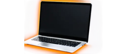 Laptop, silver metal body, glowing screen, keyboard, touchpad, modern design, sleek lines, rounded edges, high-resolution display, Windows or Mac OS, closed lid, slightly open lid, 3/4 composition, so