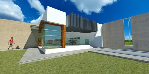 siza,sketchup,3d rendering,modern architecture,modern house,cubic house,Photography,General,Realistic