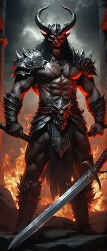 berserker,minotaur,surtur,ravana,oni,dominador,azazel,raavan,megalon,demonomicon,devil,demongeot,garridos,aravan,baldur,barbarino,chakan,surtr,grimlord,astaroth,Art,Classical Oil Painting,Classical Oil Painting 36