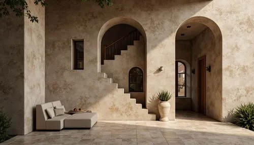 travertine,stucco wall,moroccan pattern,entryways,entryway,riad,masseria,alcove,exterior decoration,outside staircase,spanish tile,ceramic floor tile,patio,sandstone wall,architraves,hovnanian,amanresorts,stucco frame,mahdavi,doorways